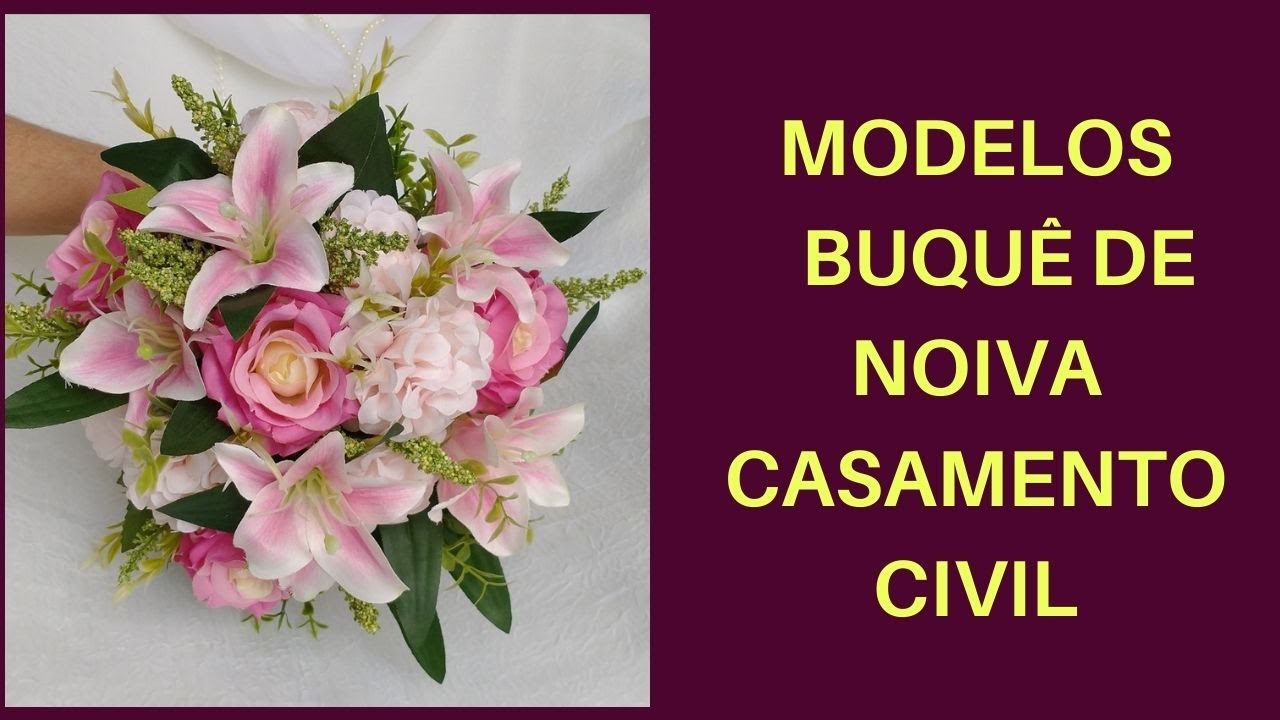 Buquê de Noiva para Casamento Civil - Flores Artificiais