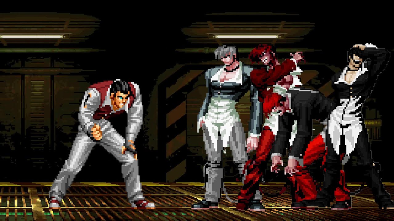 [KOF Mugen] Robert Keyser vs Orochi Iori Team