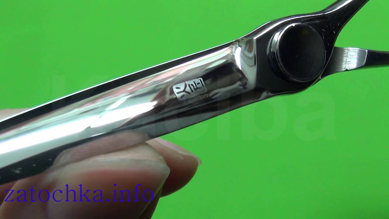 KASHO KML 5.8S, вид до и после заточки. Sharpening scissors