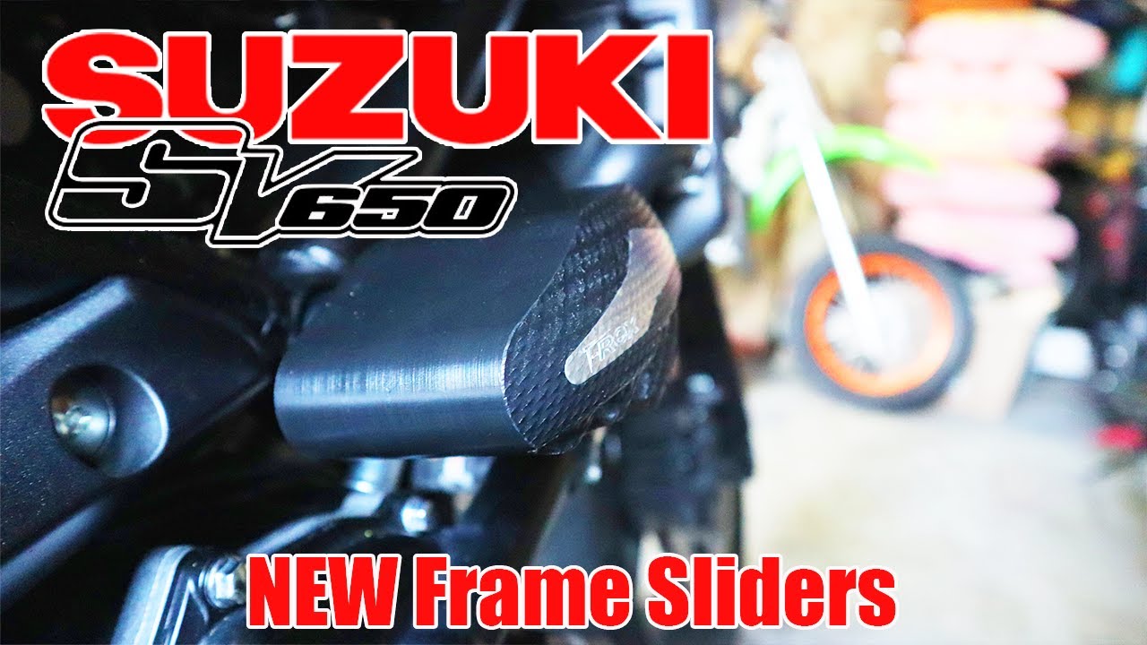SV650 Frame Sliders   a diffrent looking kind #SV650 #FrameSliders