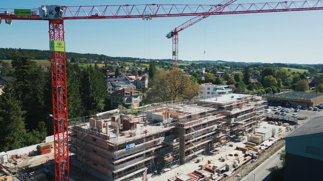Baustellenalltag mit der Deckenschalung Evodeck  - Praxisvideo Firma Tschanen AG  [DE]