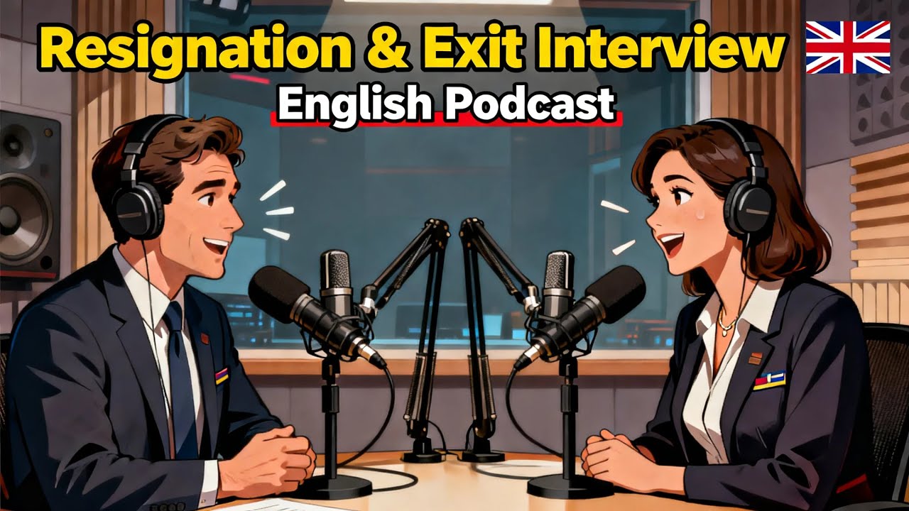 Learn English for Beginners: Resignation & Exit Interview English - COMPLETE Guide | English Podcast