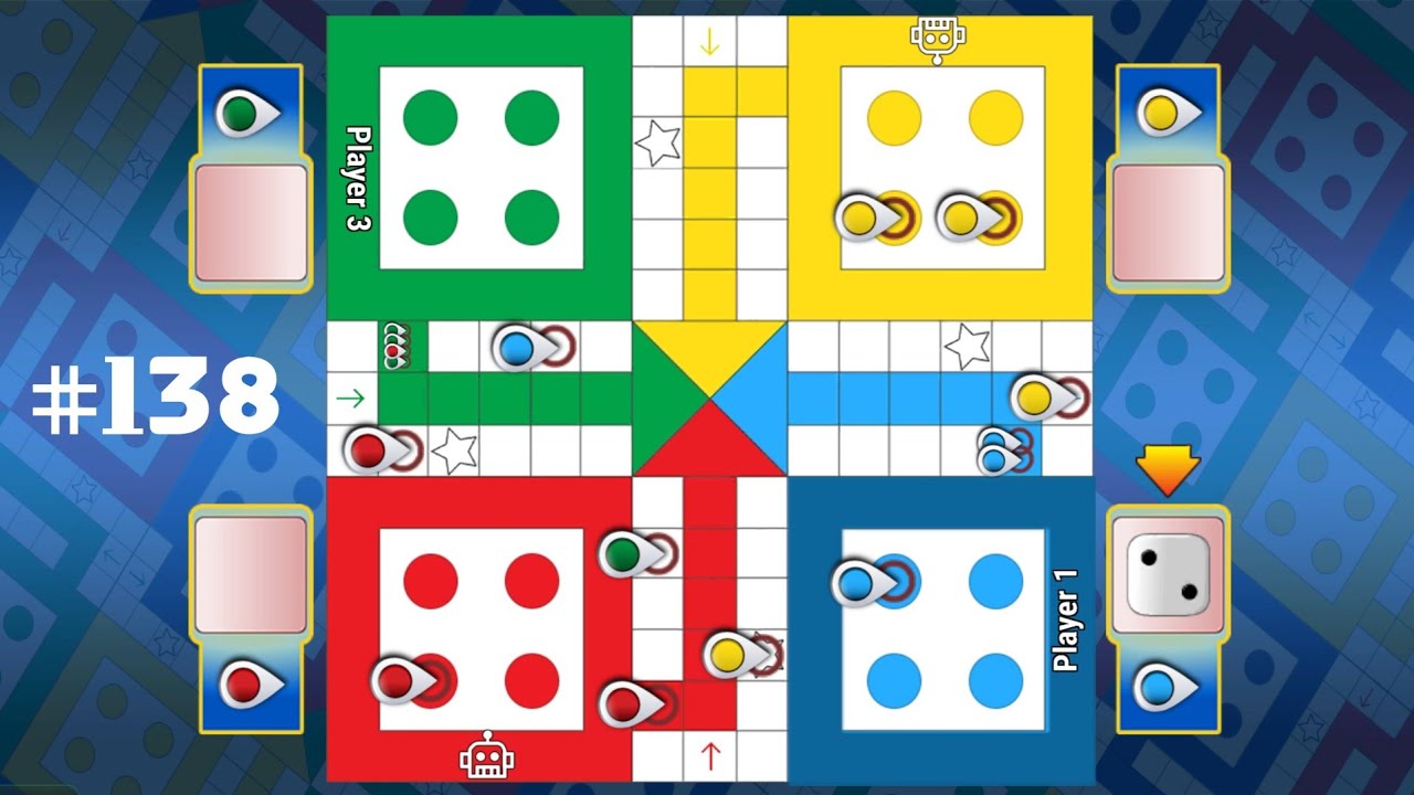 Dominate Ludo King : Tips for Consistent High Rolls ! Ludo King 4 players gameplay ! #ludoking