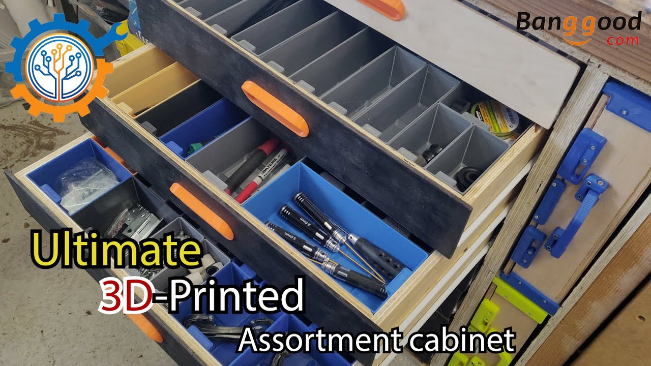 Ultimate cabinet with 3D printed boxes
