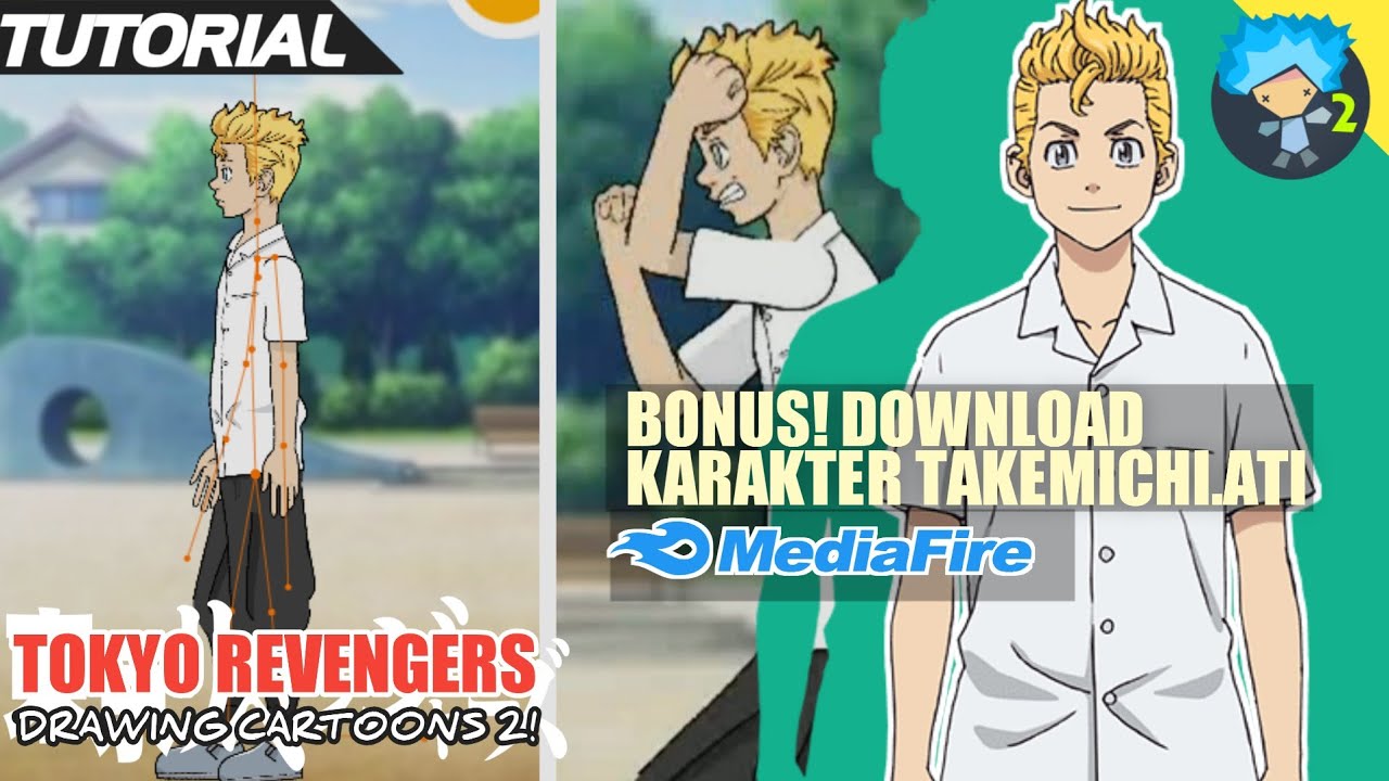 Tips & Trick Cara Membuat Animasi Berjalan Smooth di Drawing Cartoons 2 | Tokyo Revengers