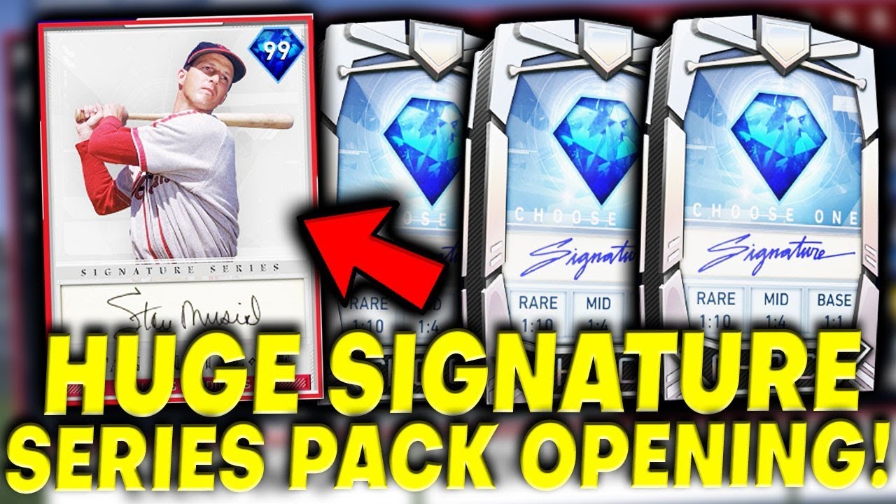 HUGE SIGNATURE SERIES CHOICE PACK OPENING! MLB The Show 19 Diamond Dynasty