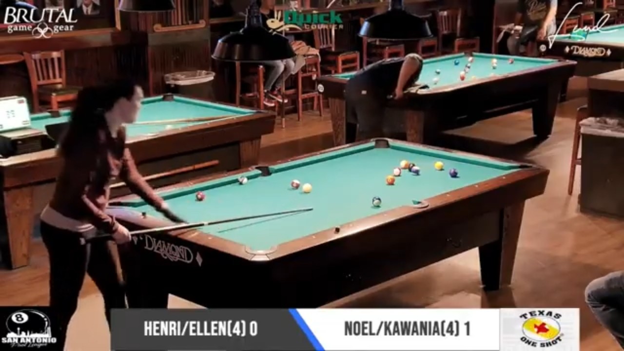 Henri/Ellen vs Noel/Kiwi :  Jack and Jill Quick Courier Pool Tour