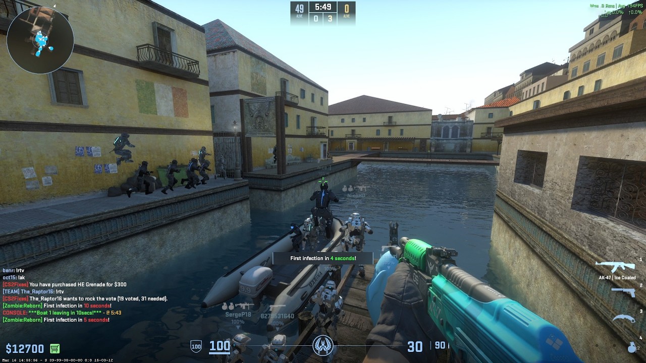 CS2 Zombie Escape ze_venice_escape_p On GFL Server