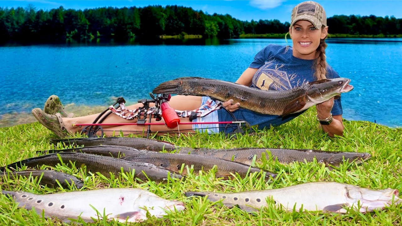 Bowfishing Surprise - Didn’t Expect a Snakehead THIS BIG!￼￼