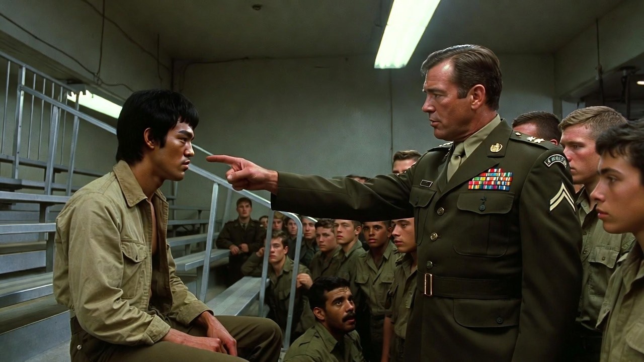 Ele não sabia que era Bruce Lee — o sargento escolheu o homem errado para demonstrar sua técnica