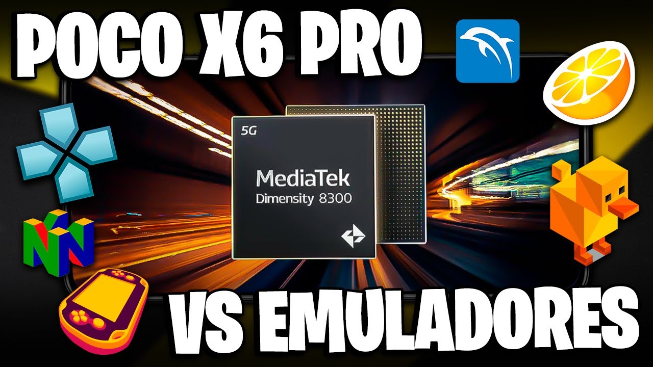 POCO X6 PRO com MEDIATEK 8300 ULTRA versus EMULADORES! | Dolphin, PPSSPP, Vita3k e MAIS!