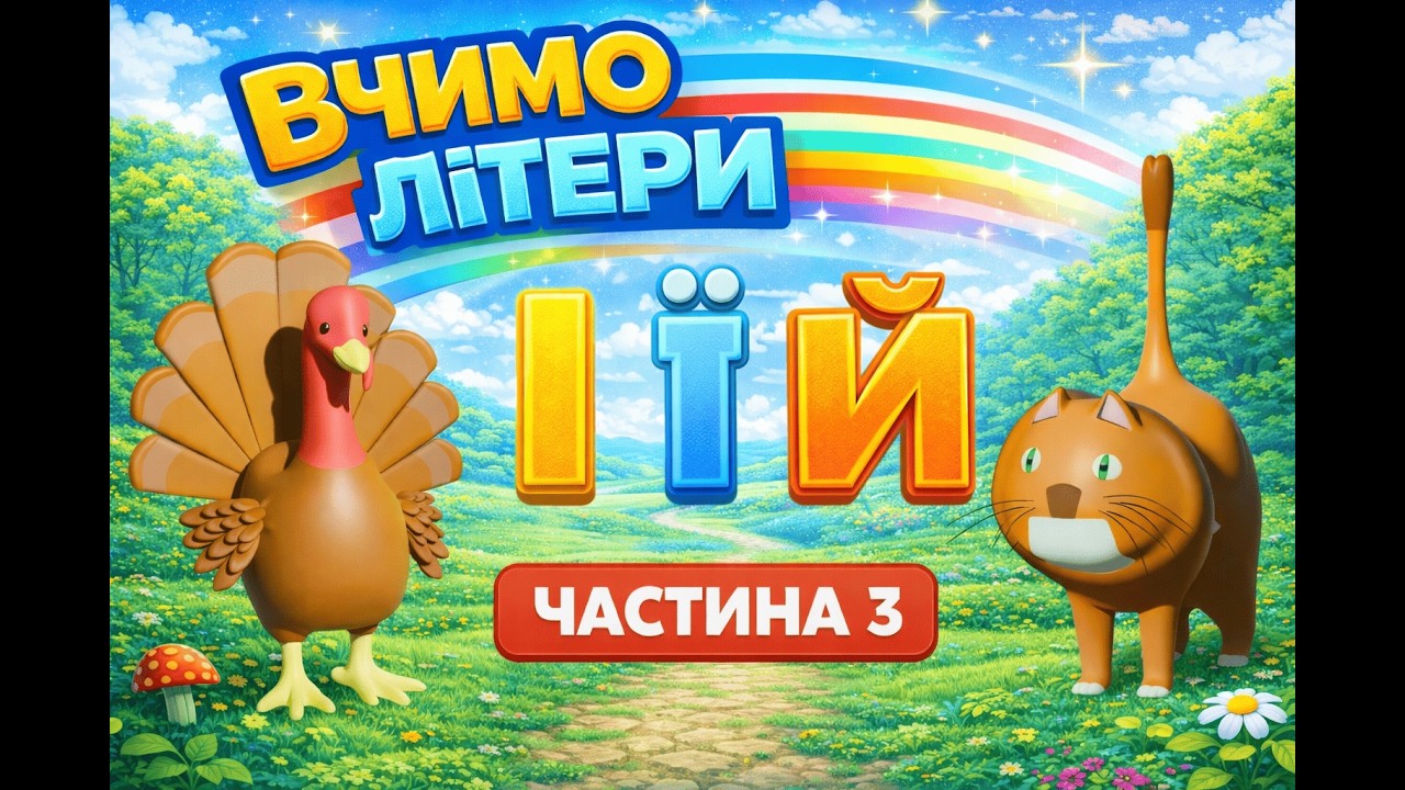 Мультики українською! Вчимо літери! (Частина 3)