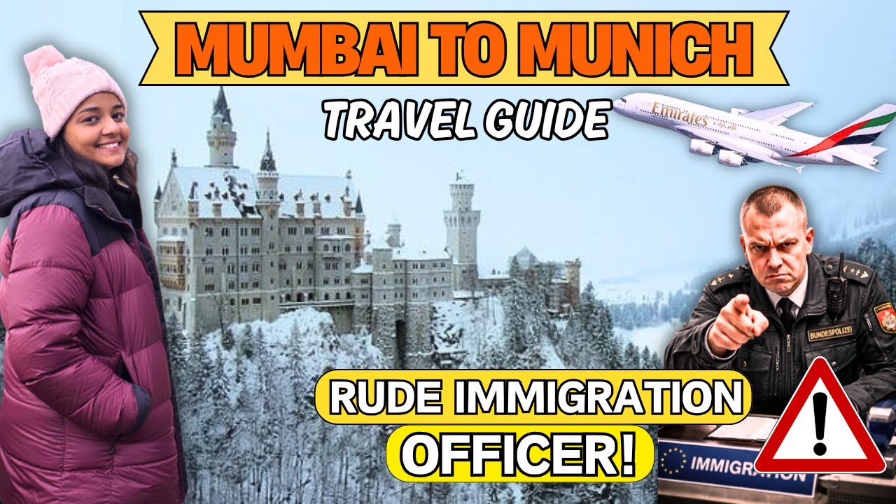 Mumbai to Munich Travel Vlog 2025| Emirates Flight| Train Ticket Booking| eSIM | Germany Immigration