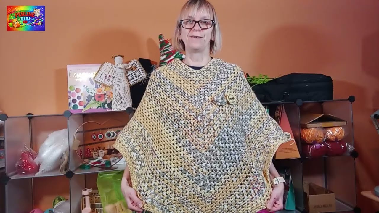 Crea con me un poncho punto granny tutorial facile veloce e bellissimo