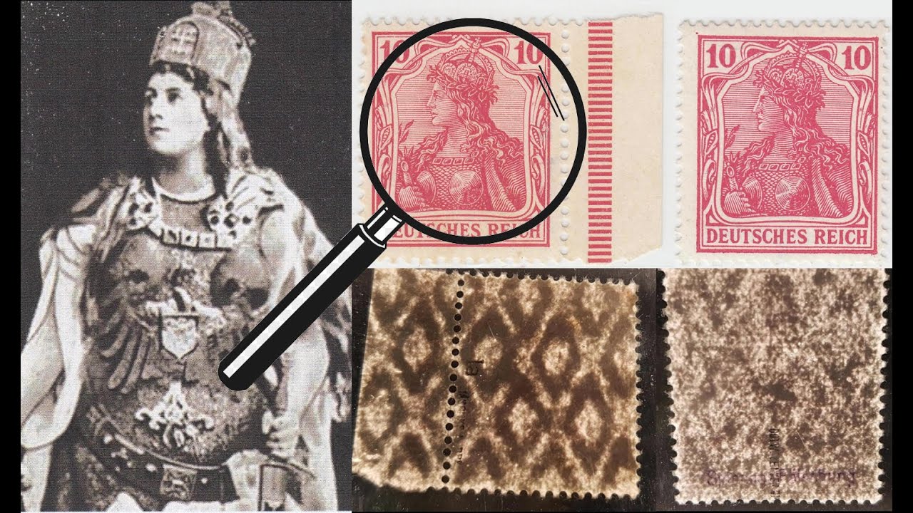 Die Briefmarken Kriegsfälschung der Germania - Ausgabe