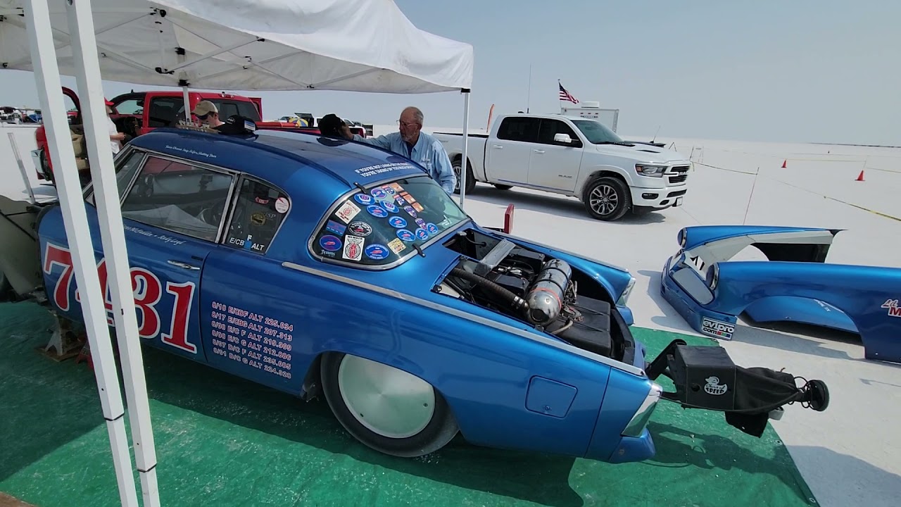 Bad Andy's speed shop 1953 Studebaker engine failure . Speed week 2021 in impound.