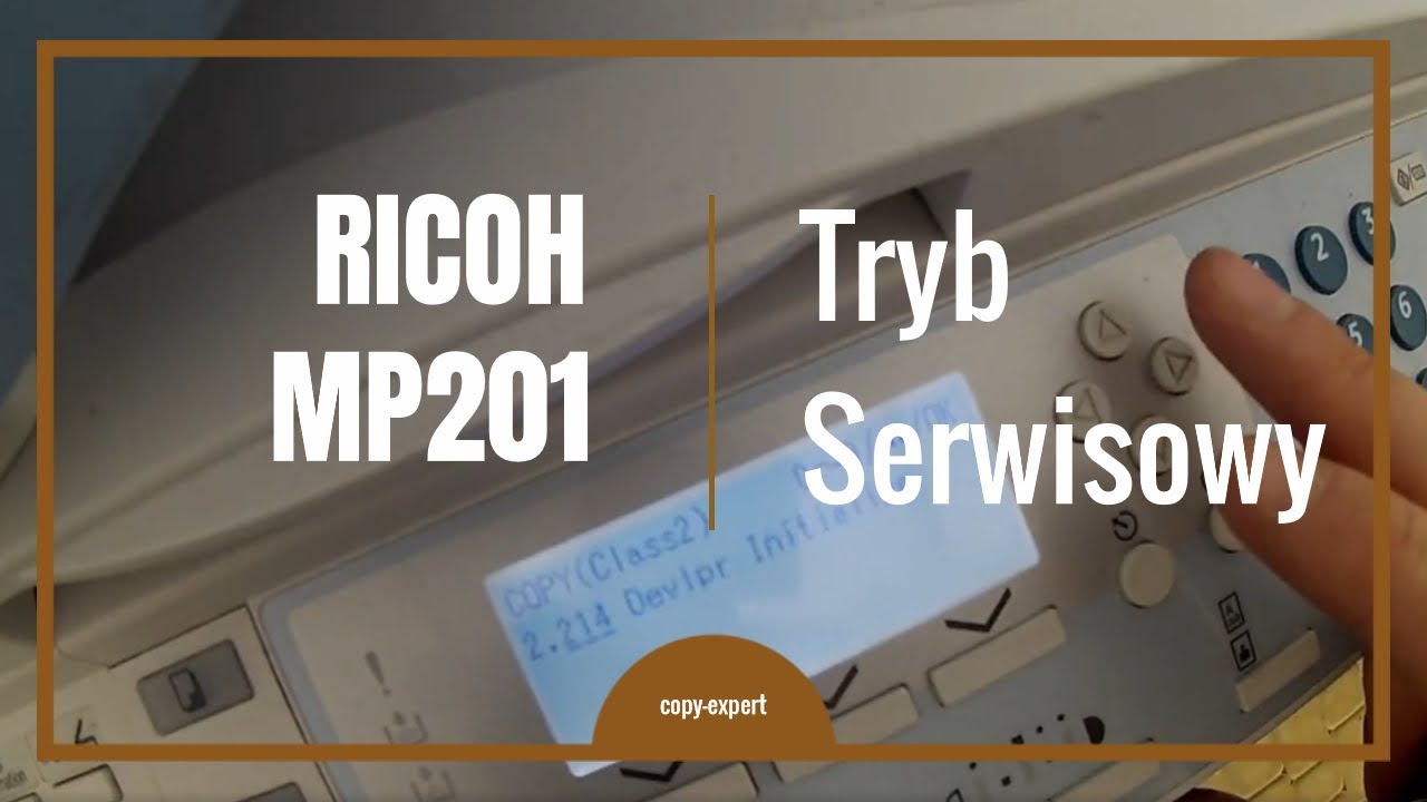 SERVICE MENU Ricoh MP201 Kopiarka #RICOHMP201 part3