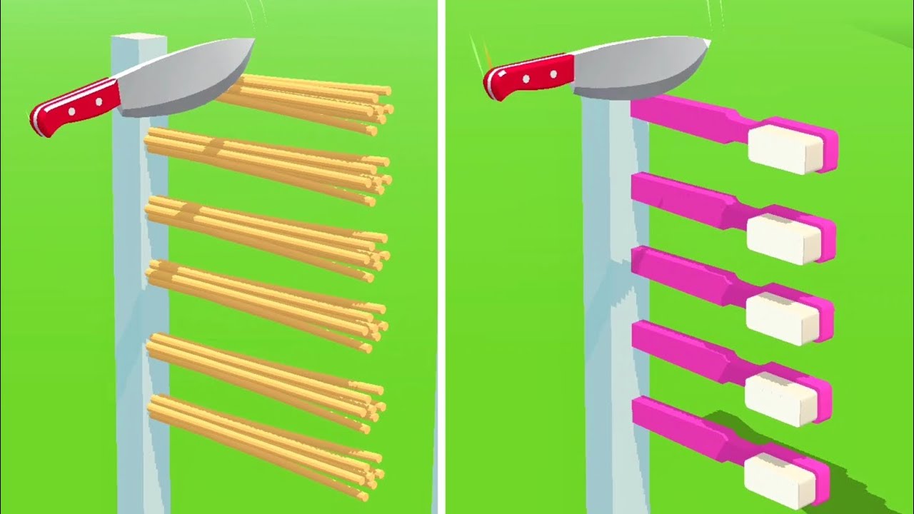 Slice It All Gameplay! Satisfying and Relaxing ASMR Slicing Video
