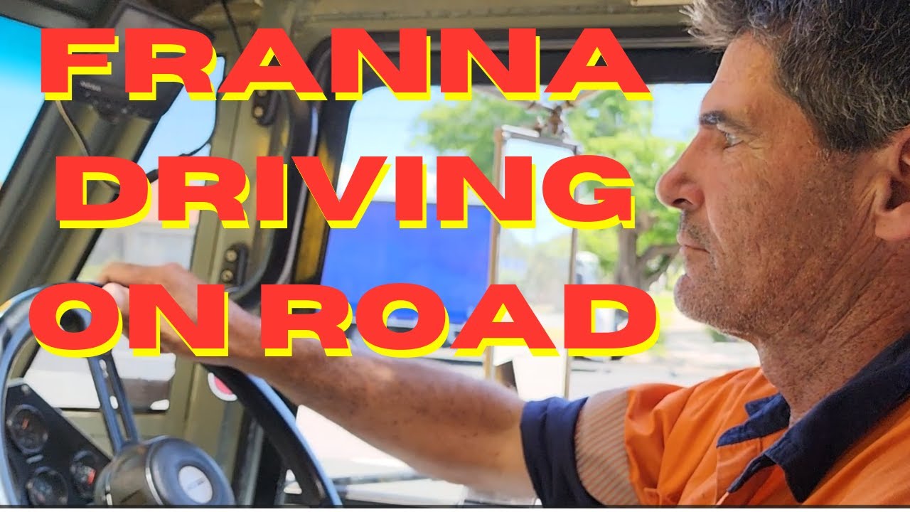 Terex Franna on road driving