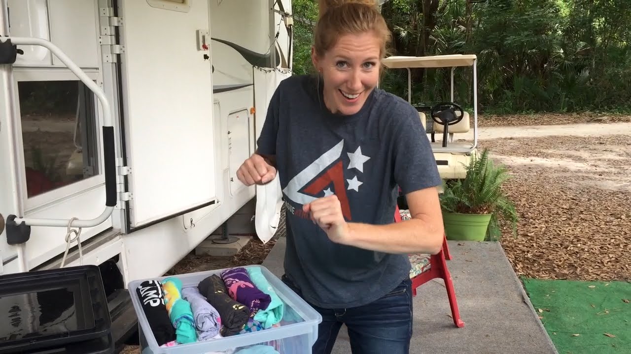 Full Time RV Family of Six Toy & Clothes Storage - No Muck E02
