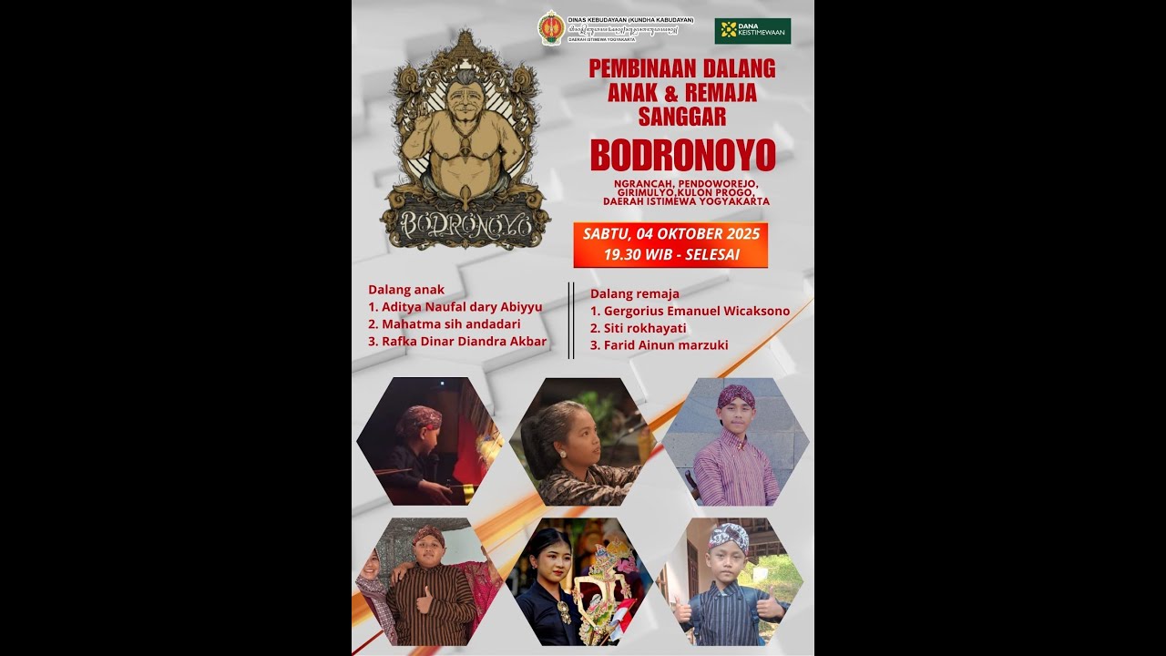 #wayangkulit PEMBINAAN DALANG ANAK DAN REMAJA SANGGAR BODRONOYO
