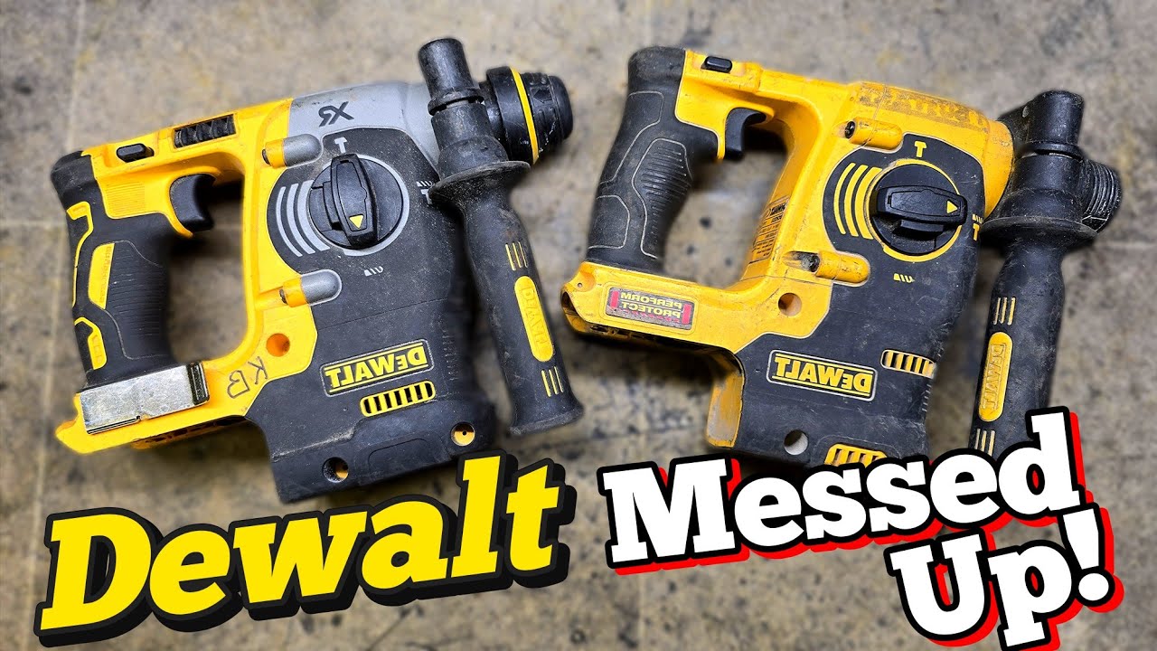 Как он не заметил, что DeWalt собрали его неправильно? Ремонт 2 сломанных перфораторов Dewalt SDS.