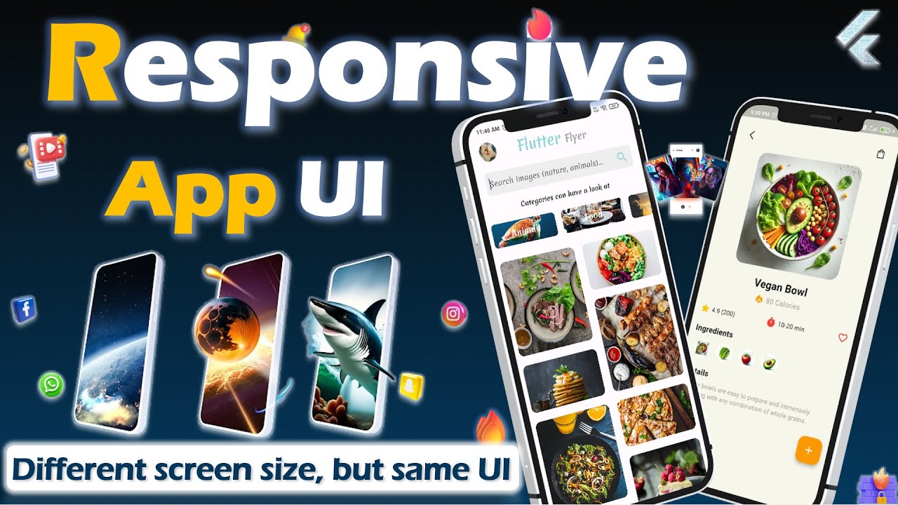 Responsive flutter app | How to make flutter app responsive according to different screen size