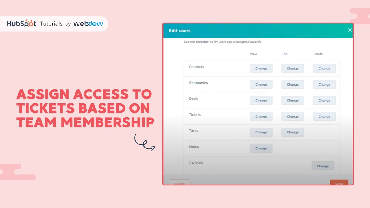 How to assign Access to Tickets based on Team Membership in HubSpot