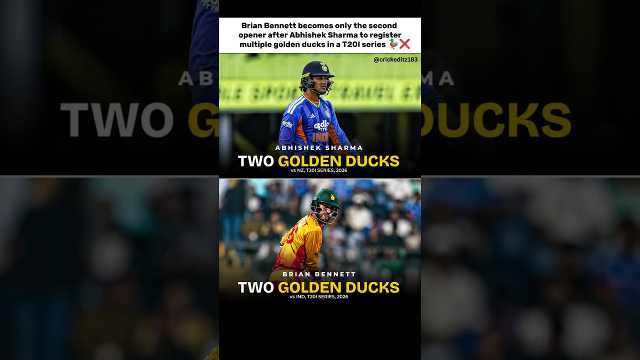 Abhishek Sharma to register multiple golden ducks in a bilateral T20I series 💔🥵