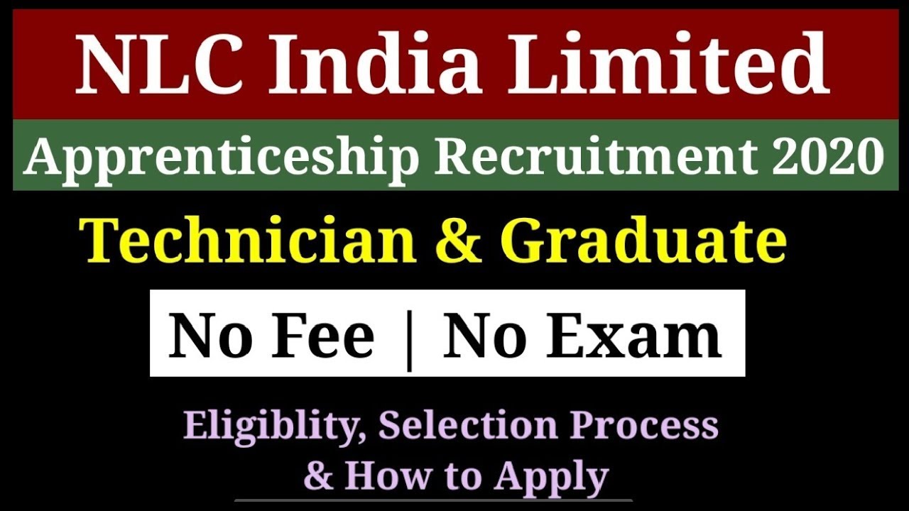 NLC Apprentice Recruitment 2020। NLC Apprentice Online Form 2020। NLC Apprentice Vacancy 2020।
