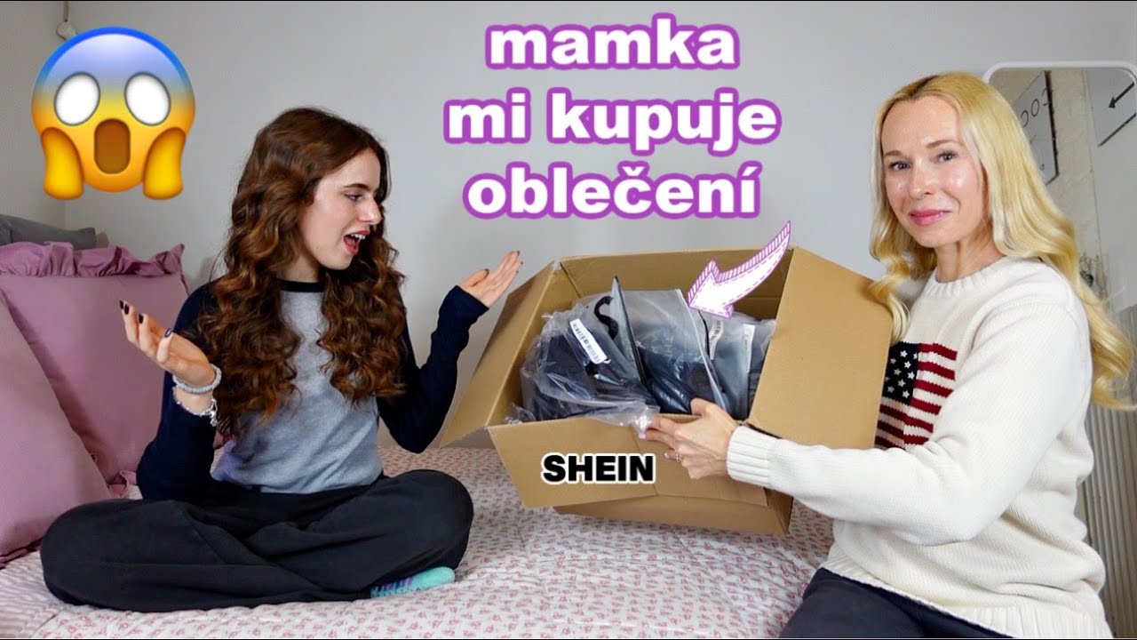 MAMKA MI NAKUPUJE OBLEČENÍ NA SHEINU // a je toho plná krabice!!!!!