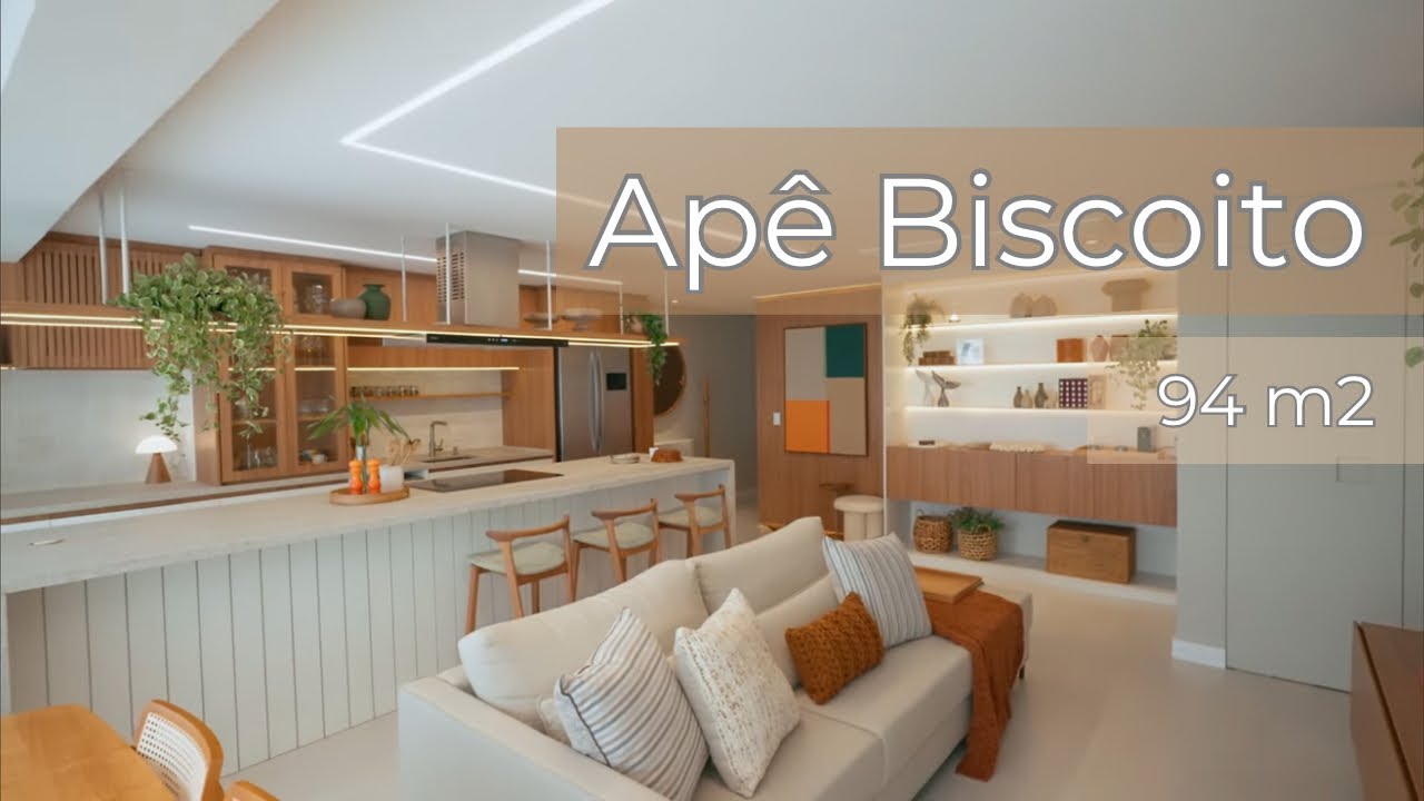 Apê Biscoito - 96m2 Minimalista, funcional e com vista privilegiada de São Paulo
