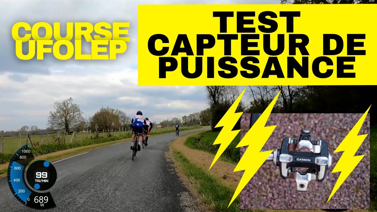 Première fois en course avec des capteurs de puissance : GENIAL ! Ufolep catégorie 3
