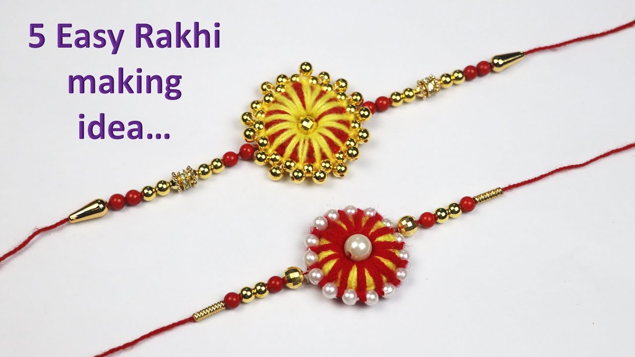 Easy and best rakhi making idea 2020 || Fancy  rakhi making at home || handmade craft ideas