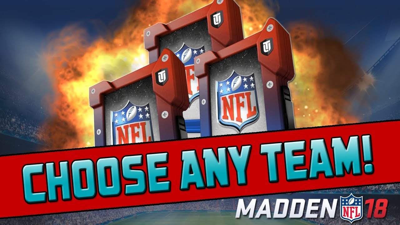 Choose Any Team Packs! Get Prepped For Team Leaders! | Madden 18 Ultimate Team Pack Opening