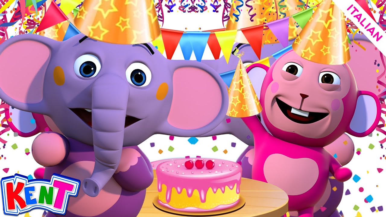 Kent elefante Italiano | impara i colori con kent | Learn Colors at Party | Cartoni Animati