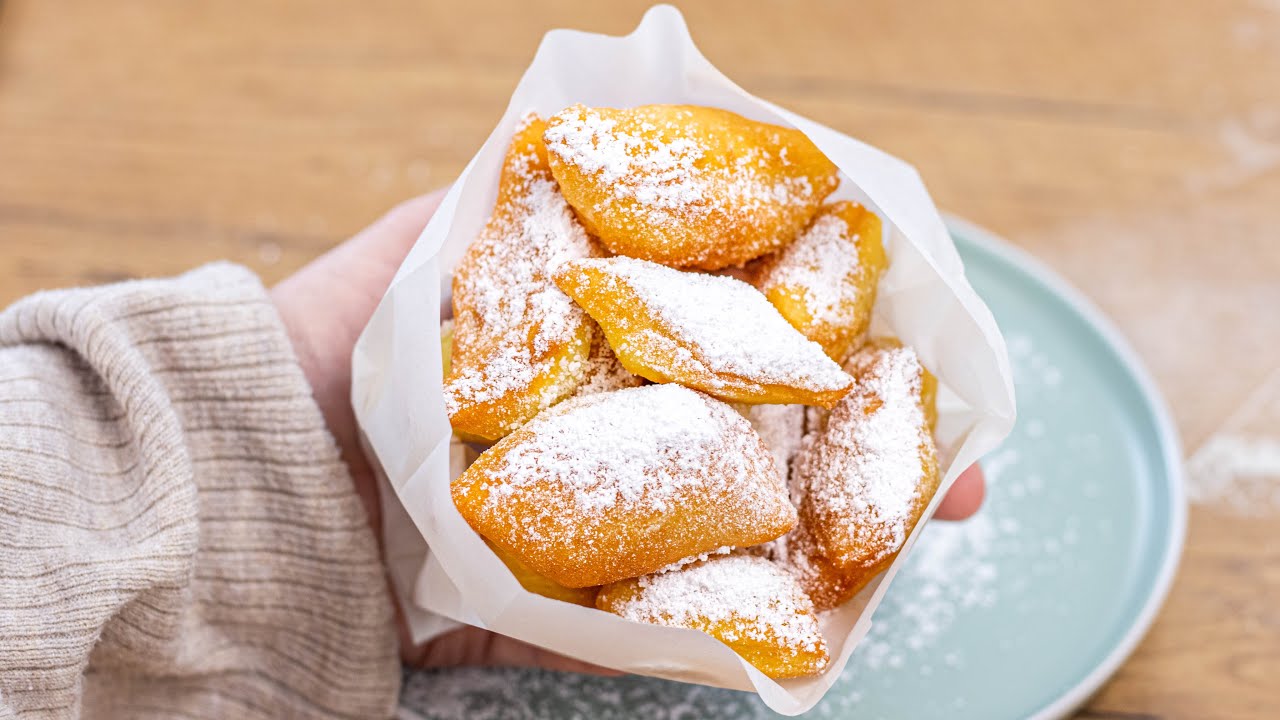 SCHMALZGEBÄCK Rezept wie vom Hamburger Dom / Weihnachtsmarkt 🎄 (Schmalzkuchen selber machen)
