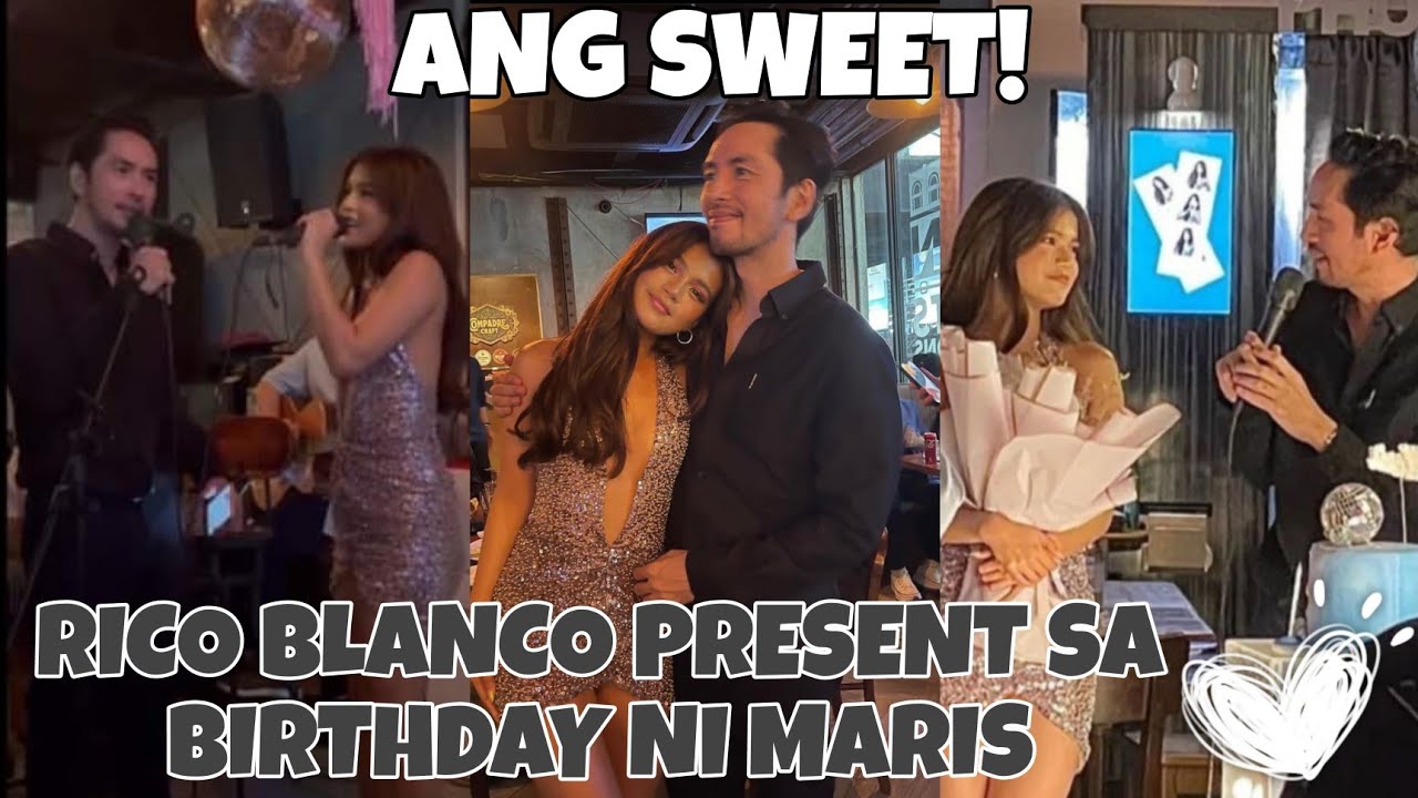 RICO BLANCO SOBRANG SWEET KAY MARIS RACAL🥰. INTIMATE BIRTHDAY CELEBRATION.