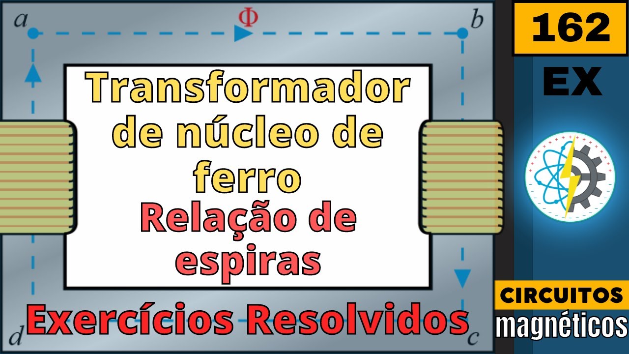O transformador de núcleo de ferro – Relação de espiras | Exercícios Resolvidos