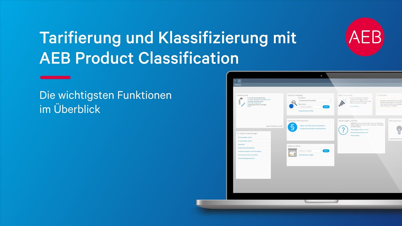 Einfacher zur Zolltarifnummer: Klassifizierung und Tarifierung mit AEB Product Classification