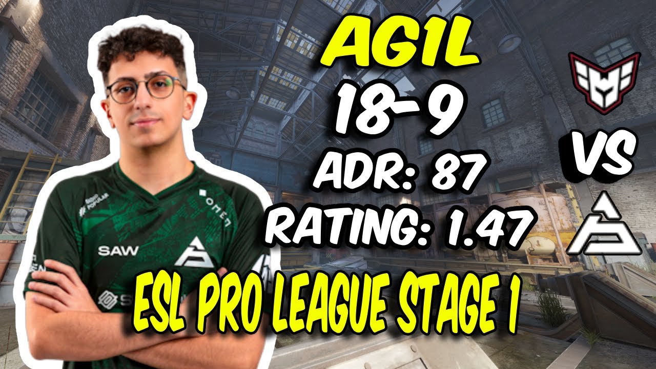 Ag1l 18 Kills vs SAW! Ag1l POV (Train) at ESL Pro League Season 21 Stage 1