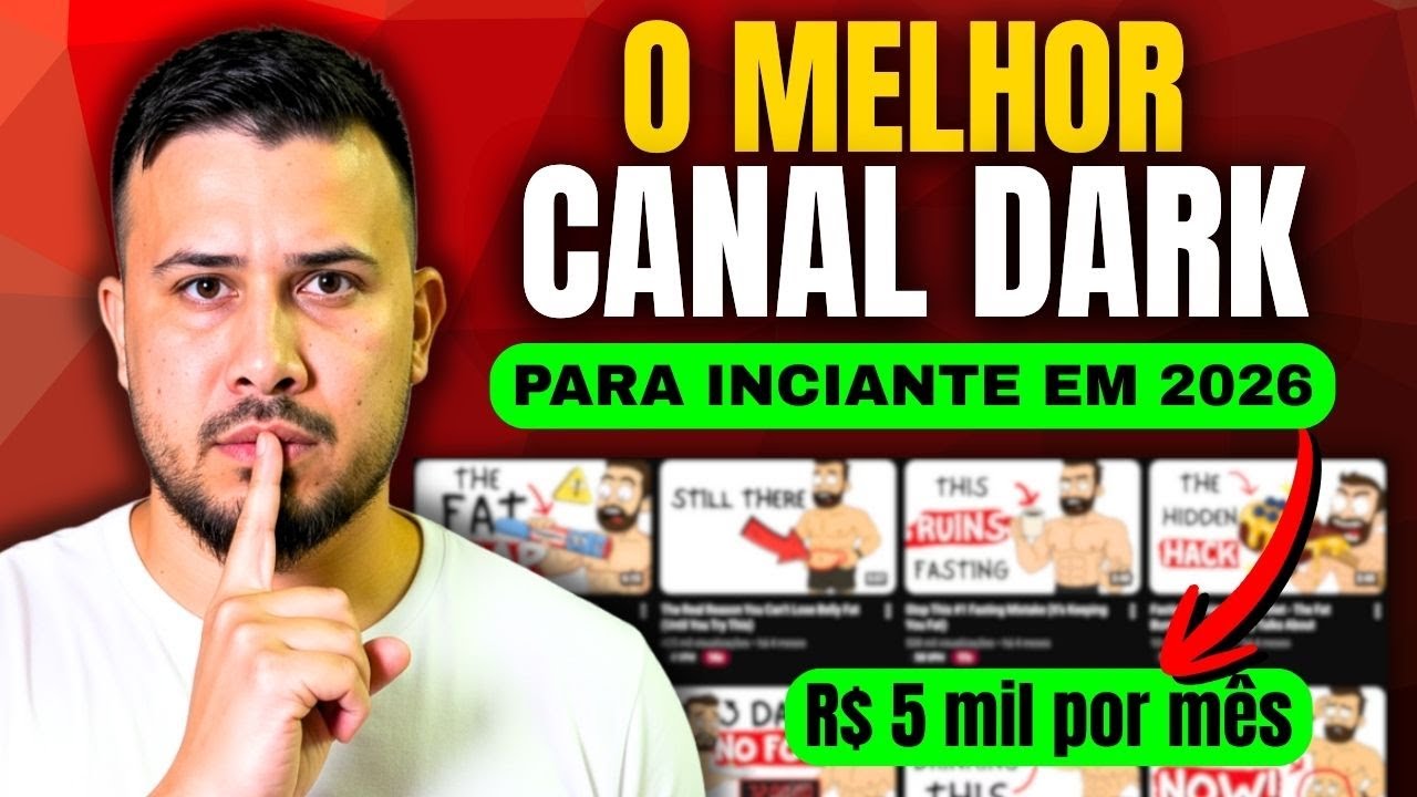 COMO CRIAR UM CANAL DARK SIMPLES QUE MONETIZA R&Aacute;PIDO E GANHAR DINHEIRO COM YOUTUBE EM 2026