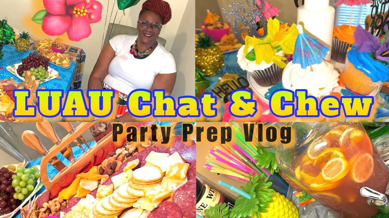 Luau Party Ideas || A Tropical Chat & Chew for my Aunts 60th Birthday