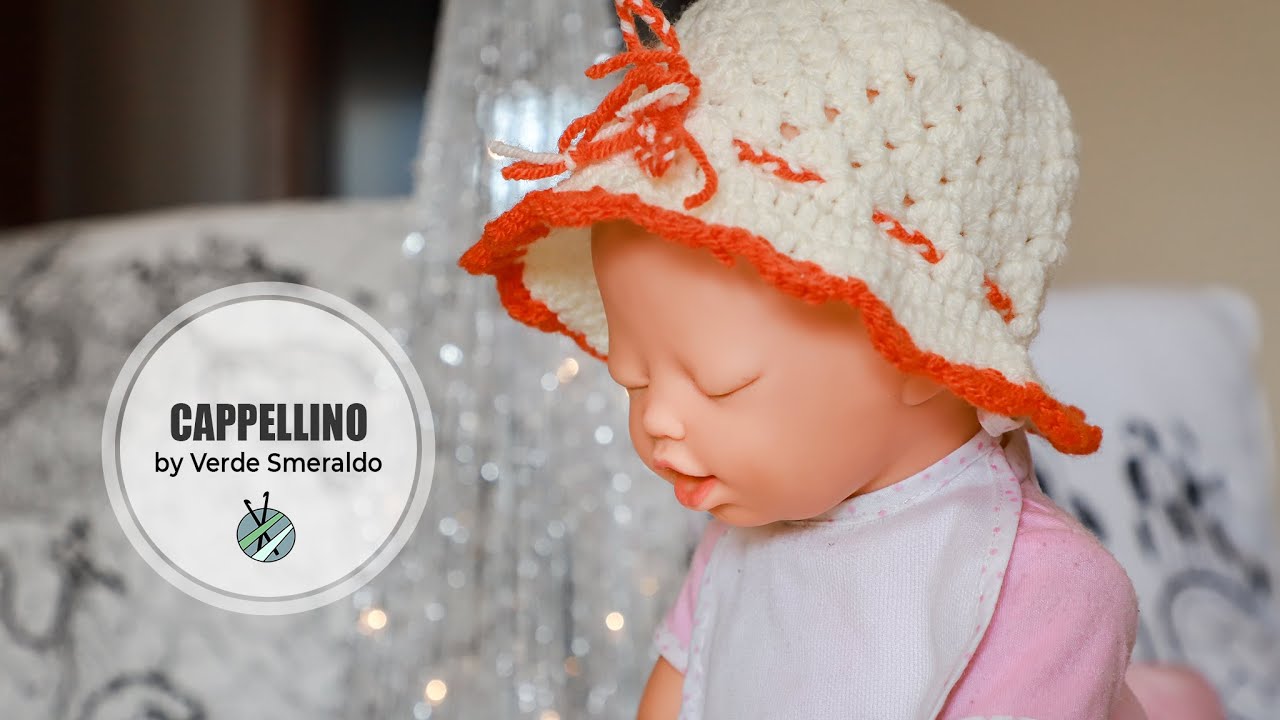 Uncinetto bimbi : cappellino 0-3 mesi