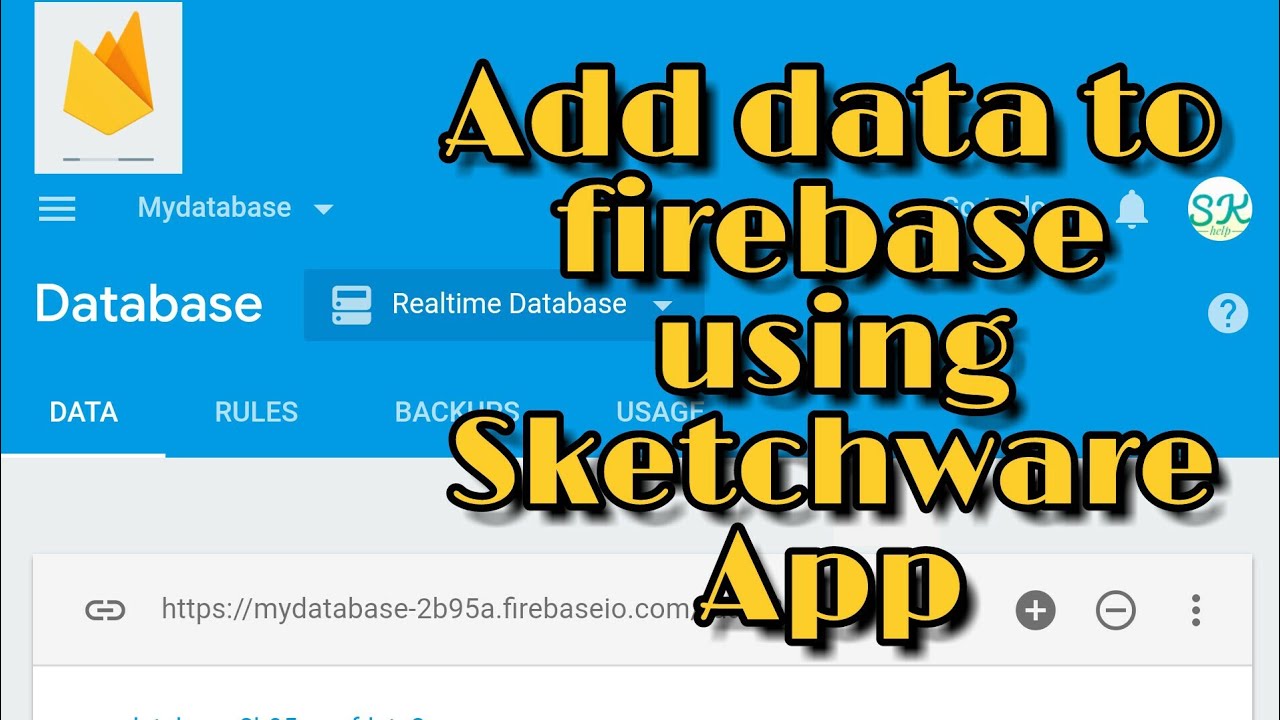 How to add data to firebase database using Sketchware?