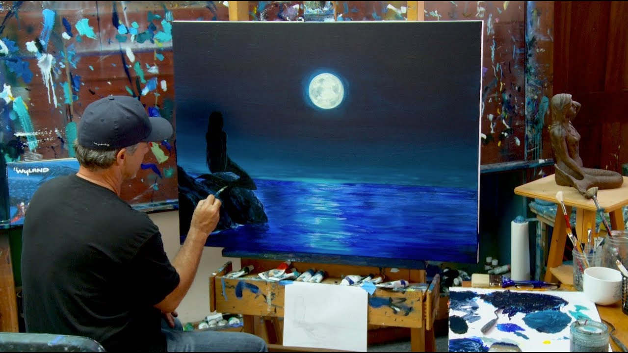 Wyland's Art Studio - MOONLIGHT MERMAID