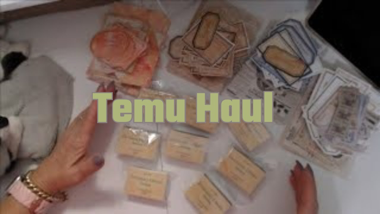 HUGH TEMU Haul: The CUTEST Junk Journaling Supplies
