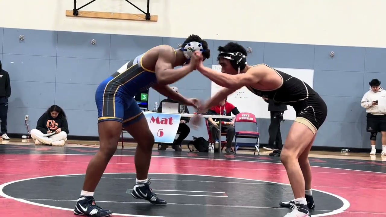 Jared wrestles 2 @ 150 lbs