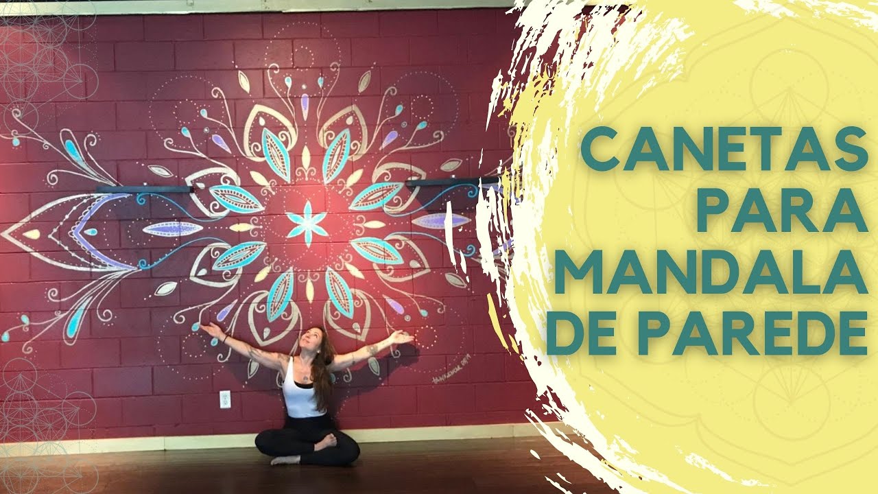 CANETAS PARA DESENHAR MANDALA NA PAREDE  | Taty Alencar