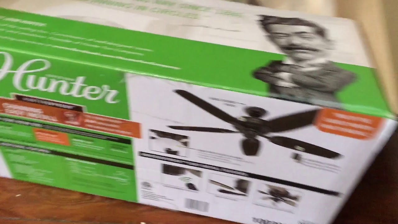 LOUD 78 decibels Beeping Hunter Channing Ceiling Fan
